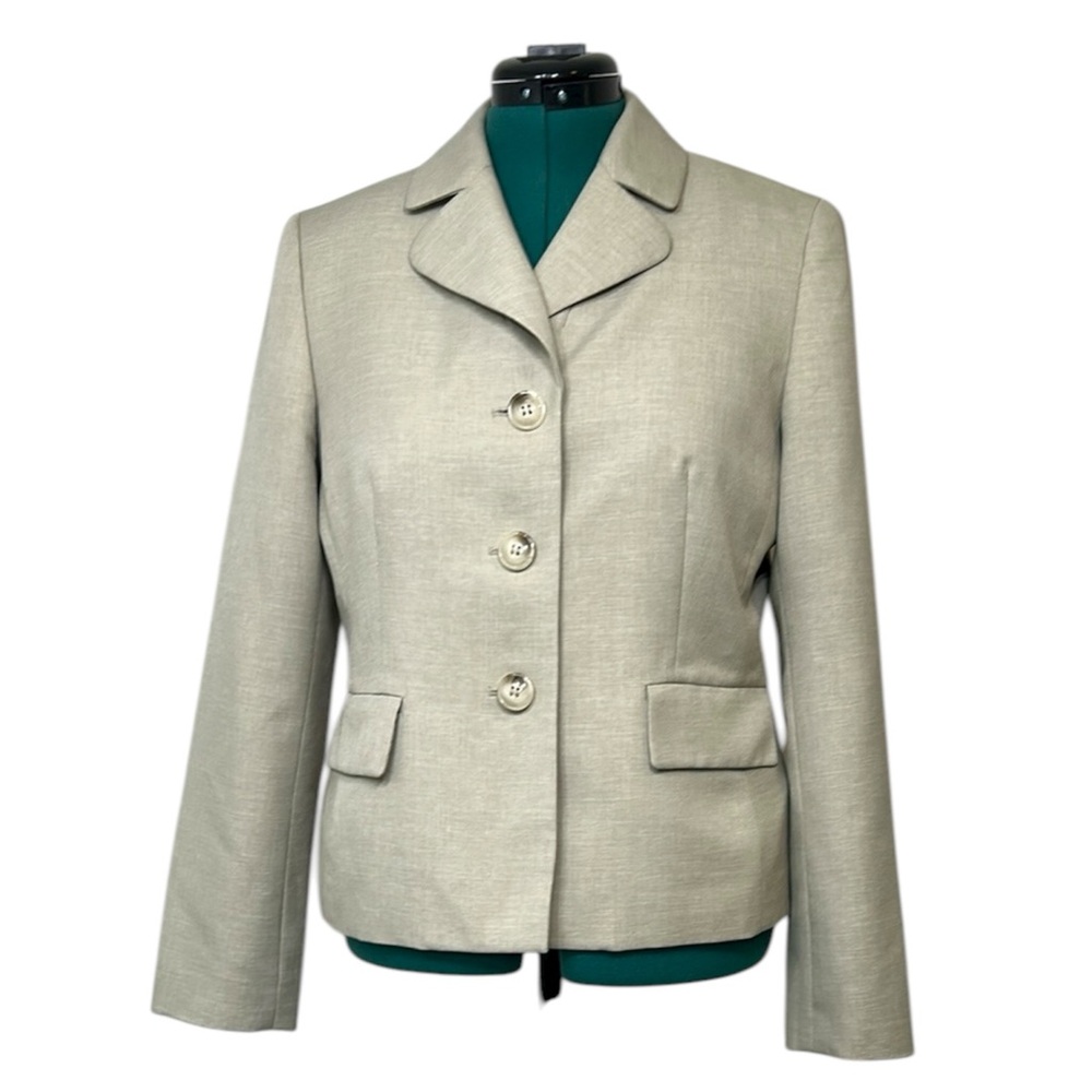 Jones Studio Elegant Cream Women's Blazer Size 12